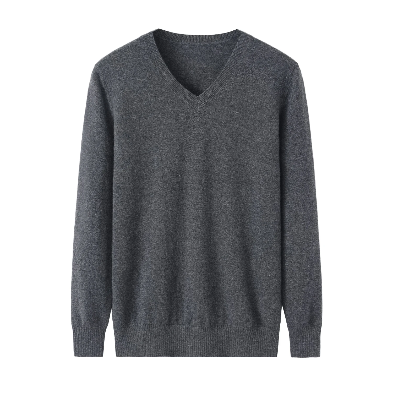 Autumn Winter Women Elegant Warm Knitwear Female V-neck Knitted Pullover 100% Cashmere Sweater Soft Knitted Basic Top