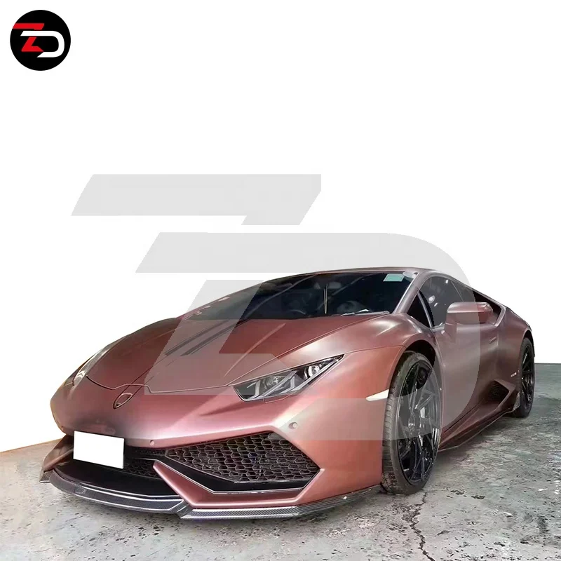 Carbon Fiber V Style Front Lip Side Skirts Spoiler For Lamborghini Huracan LP610 LP580
