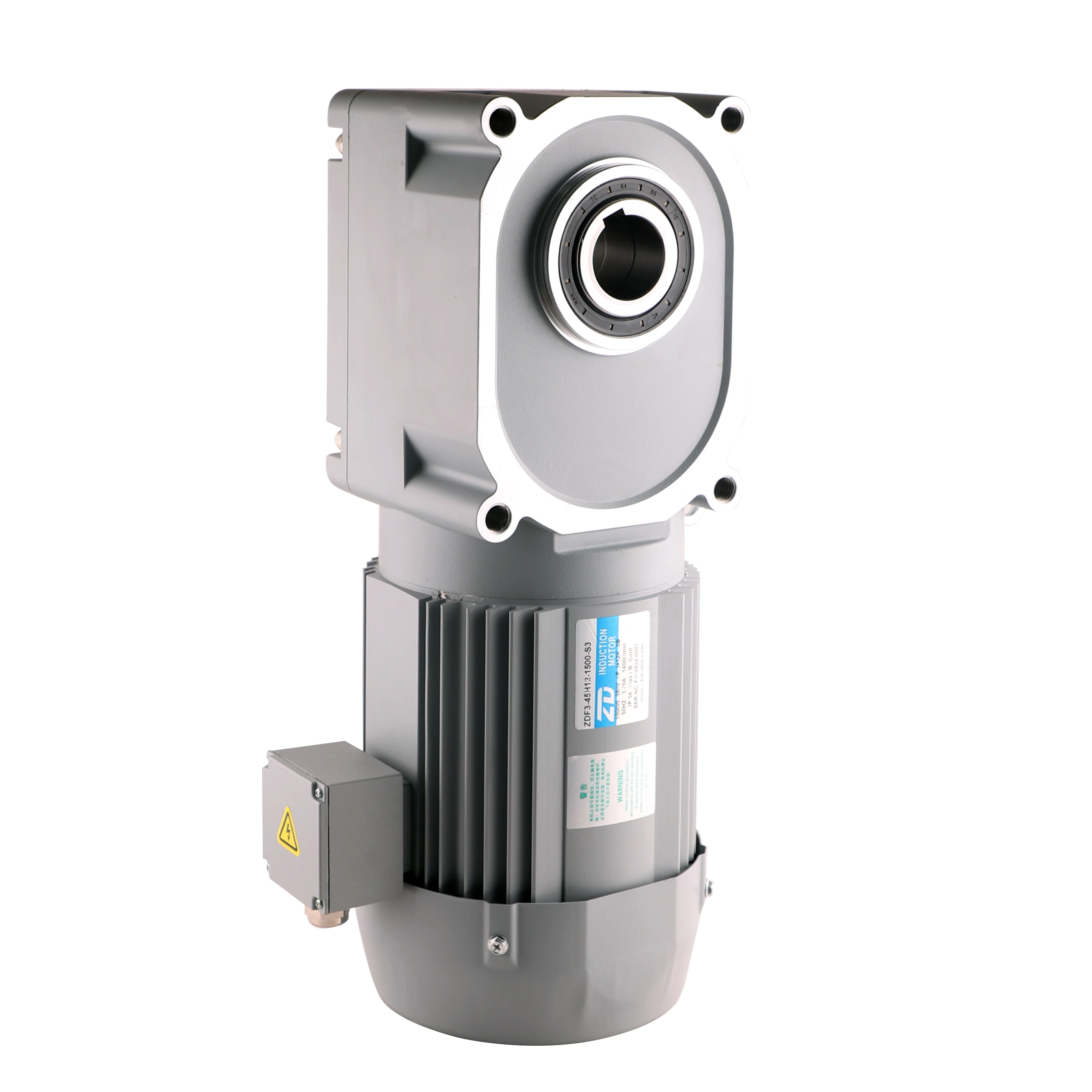 ZD Leader 3phase 200V 220V 380V 1.5kw AC Hypoid Gearmotor with Right Angle Hollow Shaft