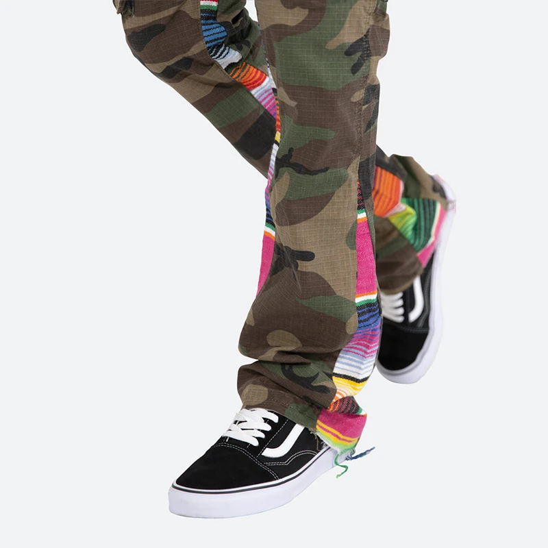 Cargo Streetwear Camouflage Fashion Outdoor Sport Pants Track Casual Trousers Mens Stacked Sweat Tactical Pants