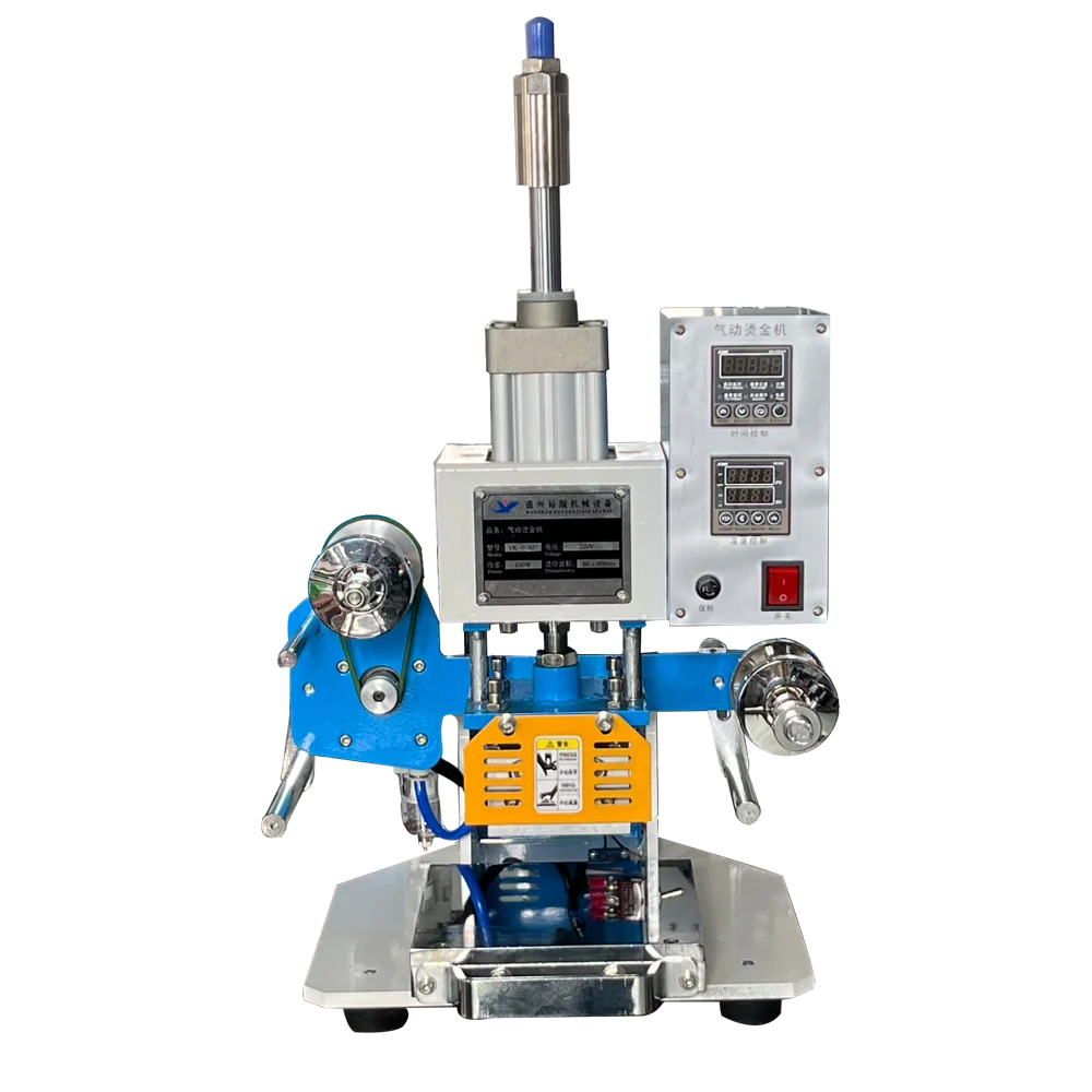 Zhengfei 618-F  Desktop Pneumatic Hot Stamping Machine Is Used for Paper Box Leather Hot Stamping With an Area of 20X30Cm