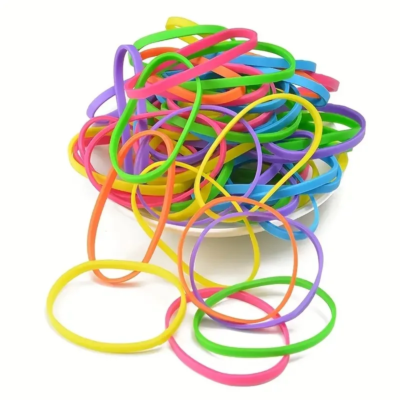 Bestselling Latex Free Assorted Colors Elastic Rubber Band Manufacturer Synthetic TPR For Stationary and DIY Toys