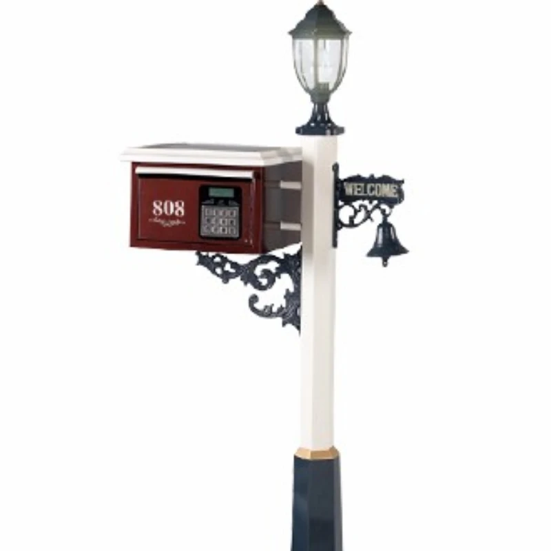 Stainless Steel Smart Locking Post Mailbox For Letter