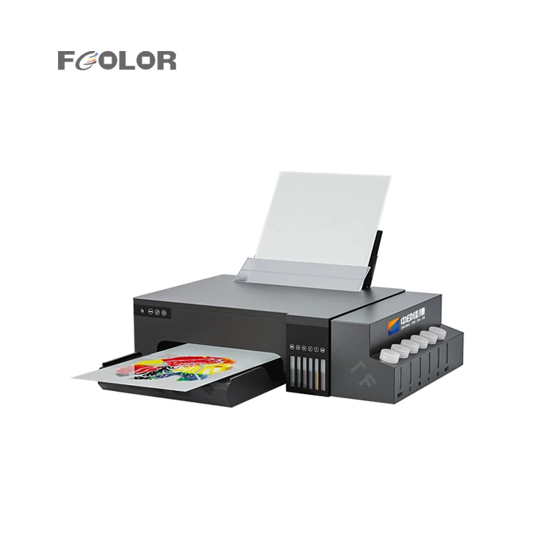 FCOLOR 2024 смарт-Принтер DTF простой в эксплуатации Epson L8050/8058 прямой и пленочный принтер A4 на футболке