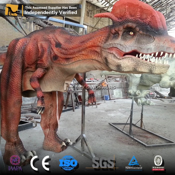 Z MY Dino AC-023 скрывающий ноги костюм динозавра реалистичный дилофозавр