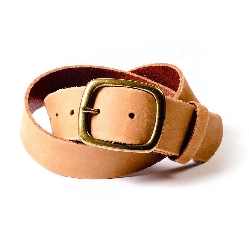 Genuine Leather Belts for Men Full Grain Hand Made Casual Dress Belt Gift Ideas MNM-0040