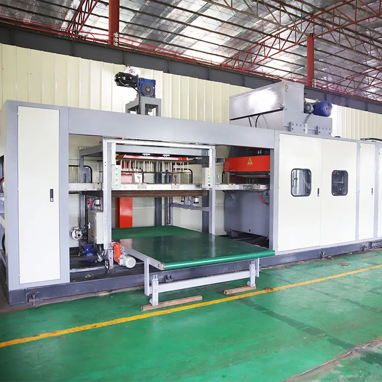 KELI Automatic Vacuum forming and cutting Machine for making PS Foam Disposable Fast food Boxes