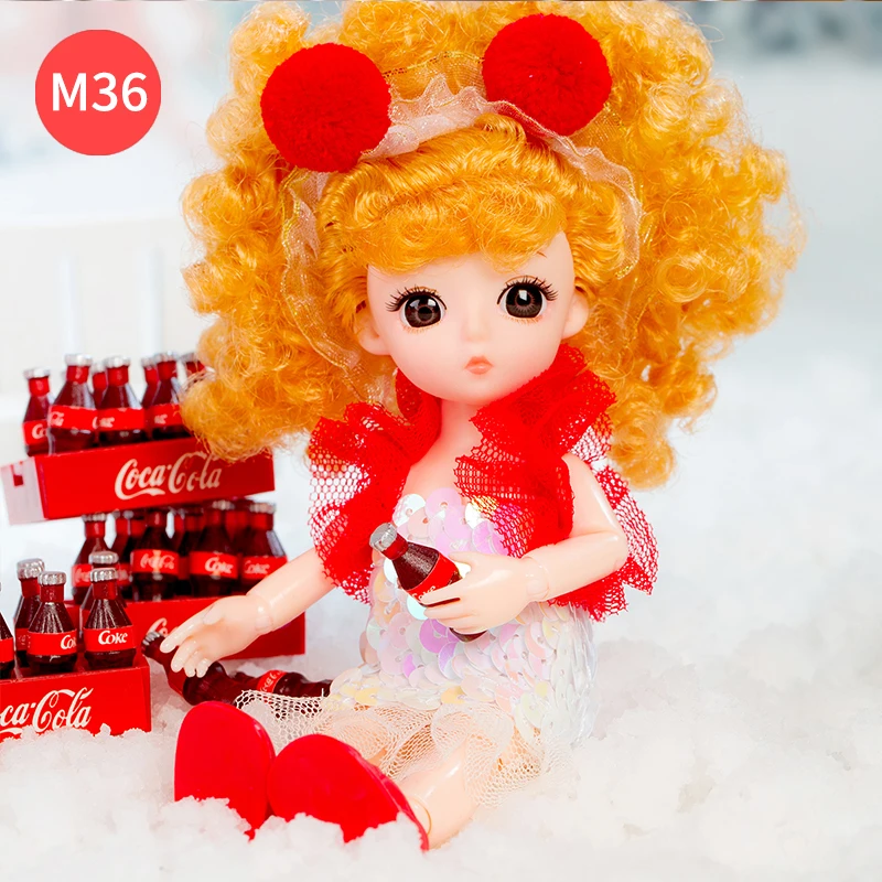 2023 Hot Sell Promotion Price Exquisite Doll Clothes 16 cm Mini Doll Baby Kids Toy