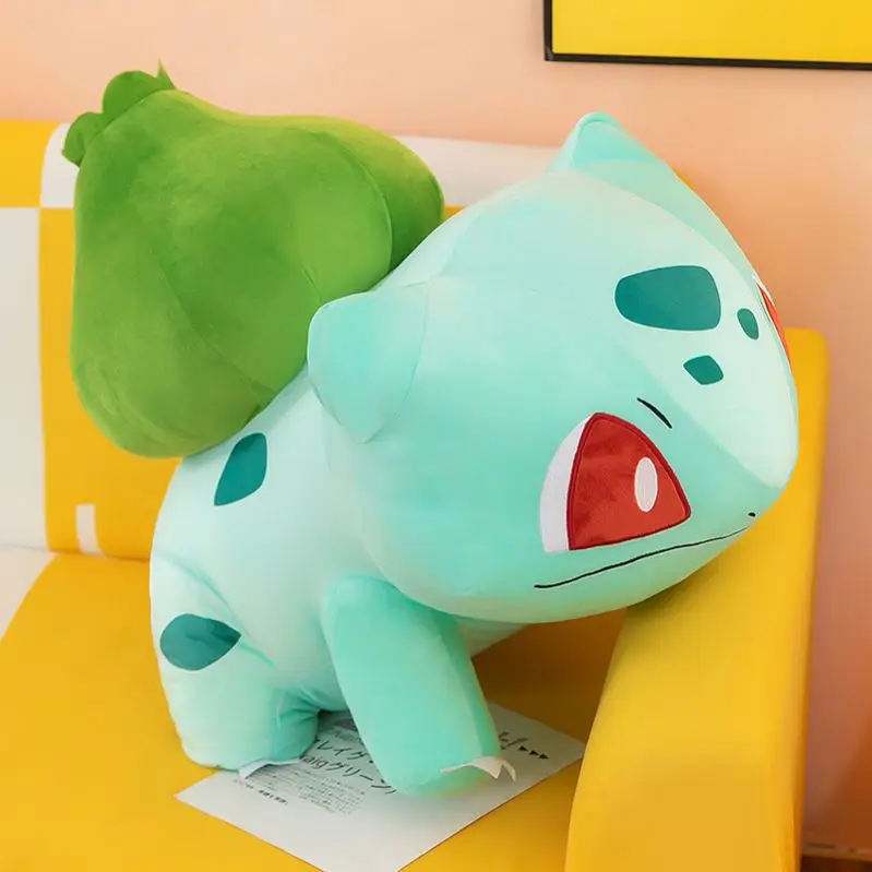 Anime Frog Stuffed Animals Kids Pillow Doll Boys Girls Gifts Anime Bulbasaur Cartoon Plush Animal Toys Wholesale