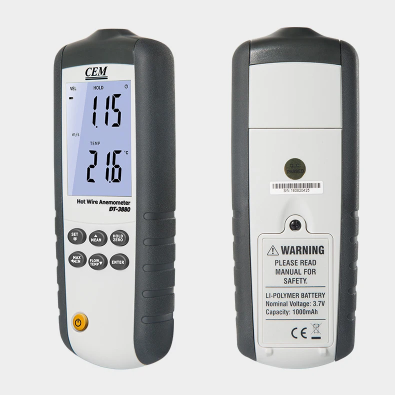  DT-8880 тепловой Анемометр 1 5 м
