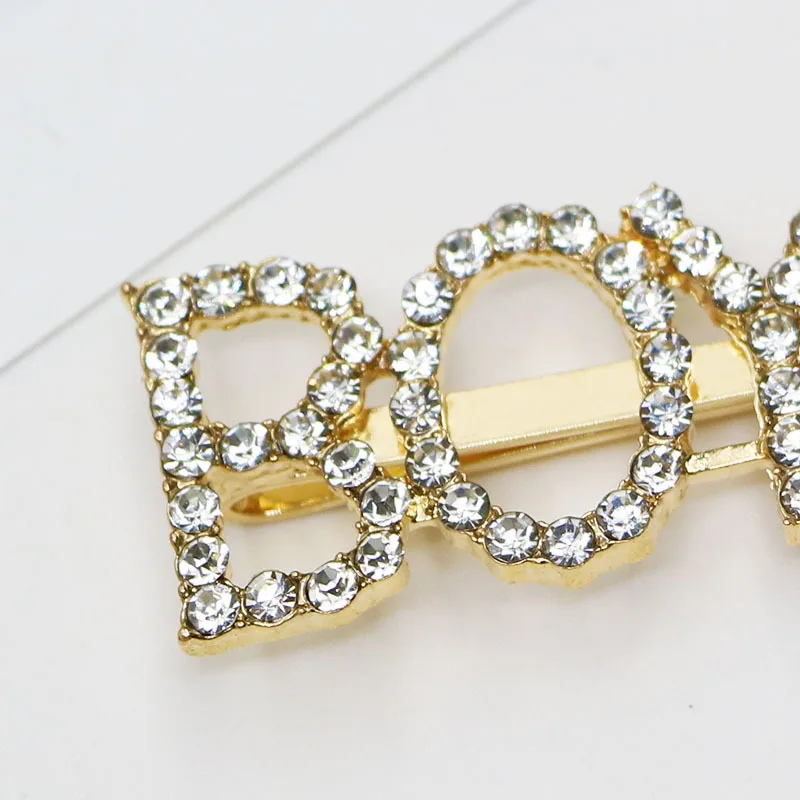 Free Shipping Letter Words Hairpin Bling Rhinestone Hair Clips Crystals Kids Hair Accessories Hot Sell Hair Clips