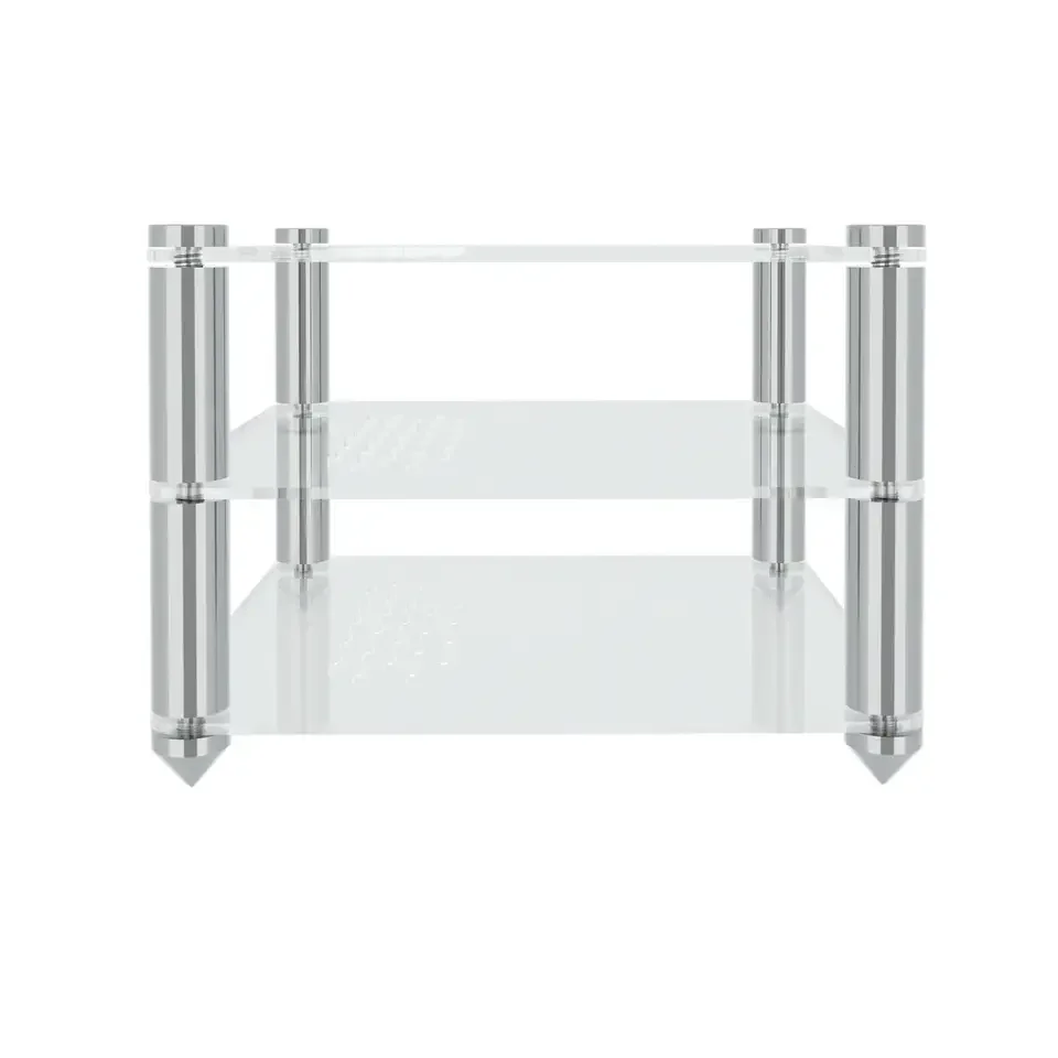 Factory wholesale Acrylic Audio Rack with Sign Holder Cassette Storage Cases Music Tape Display Rack acrylic stand