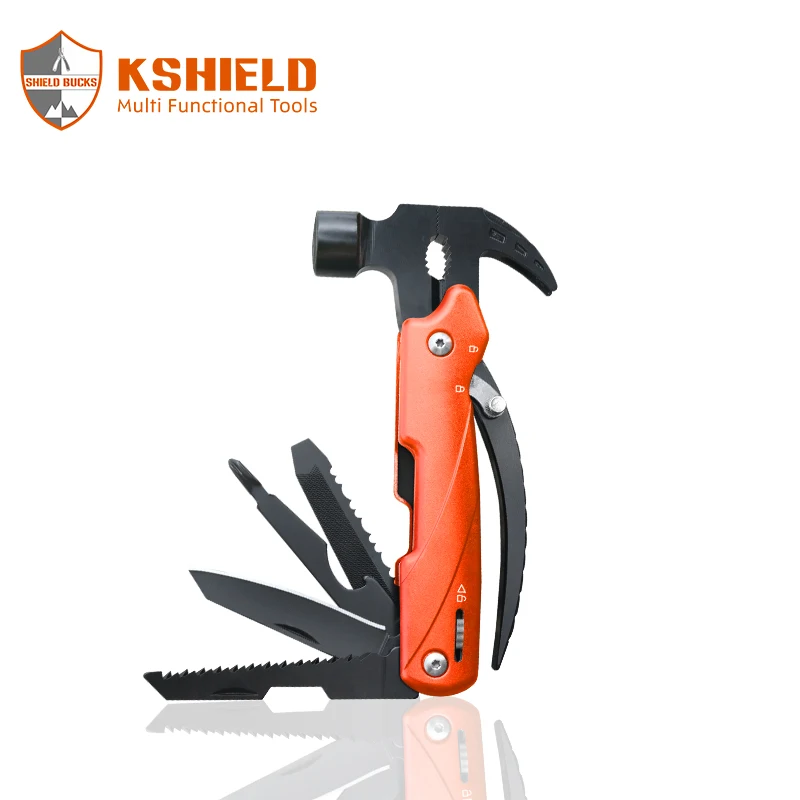 
 Многоцелевой инструмент для кемпинга 12 в 1, большой размер, уличный молоток для выживания  