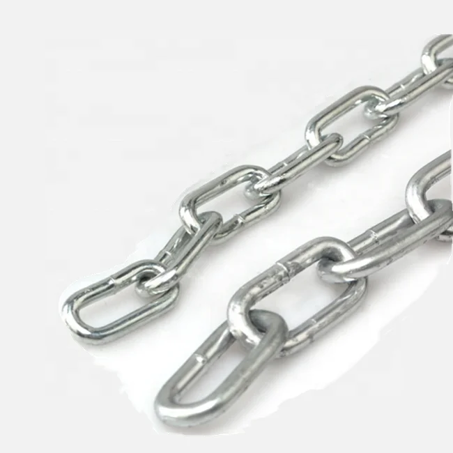 din763 galvanized welded long link chain