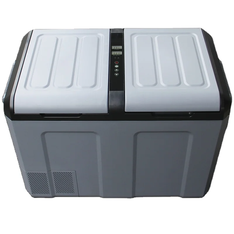 2021 Dual Zone With One System Portable Refrigerator Cooler Box Outdoor Camping Fridge Compressor Car Freezer Car Fridges