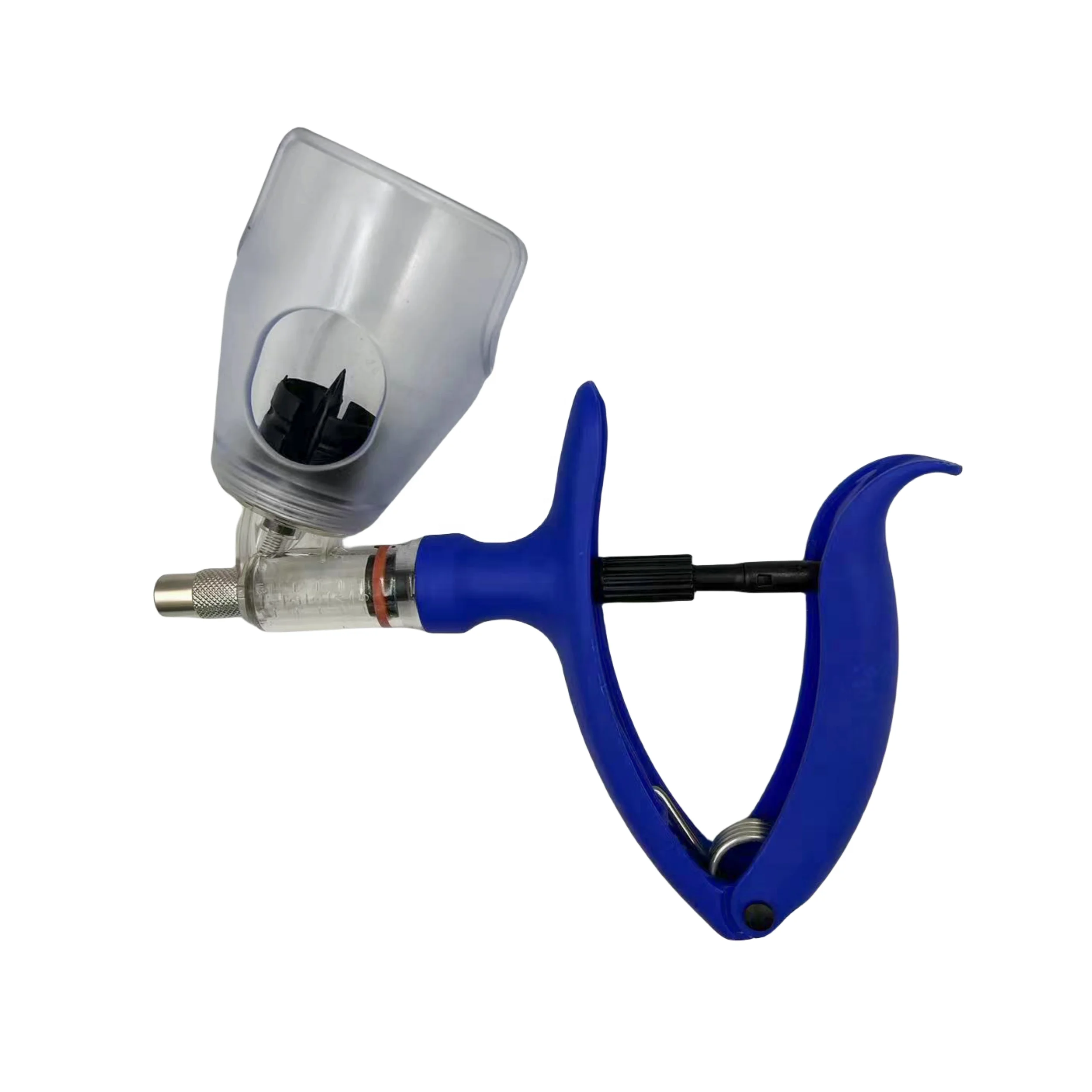 1ml 2ml 5ml Adjustable Animal Livestock Pet Continuous Injection Veterinary Bottle Top Syringe Automatic Poultry Vaccine