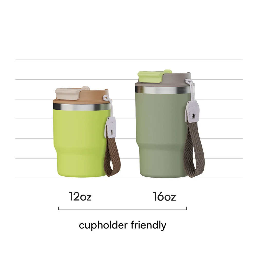 Factory Direct Supply 16oz Double Wall Coffee Cup Thermos Cafe Chaud Car Accompanying Thermos Cup