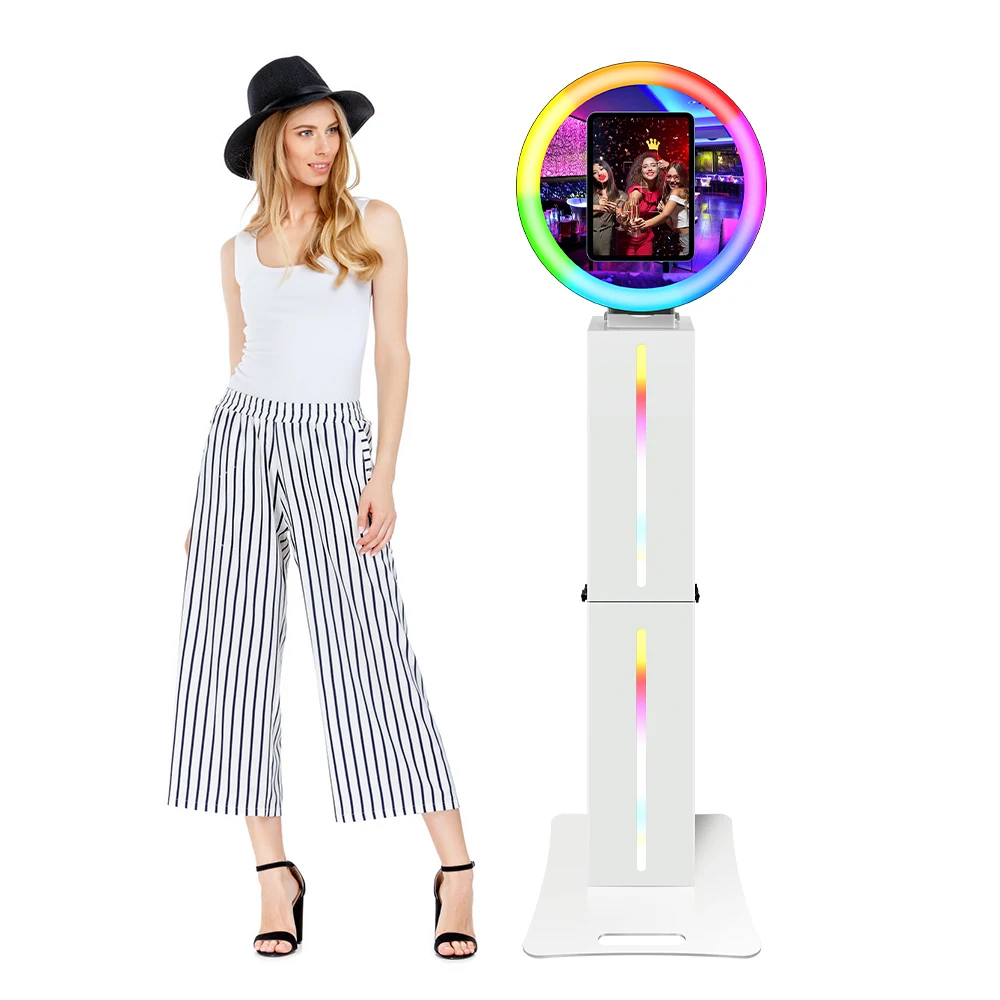 Best Quality iPad photo booth 9.7 10.2 10.5 11 12.9in Selfie Stand iPad Photo Booth Kiosk  Weddings party Photo Booth