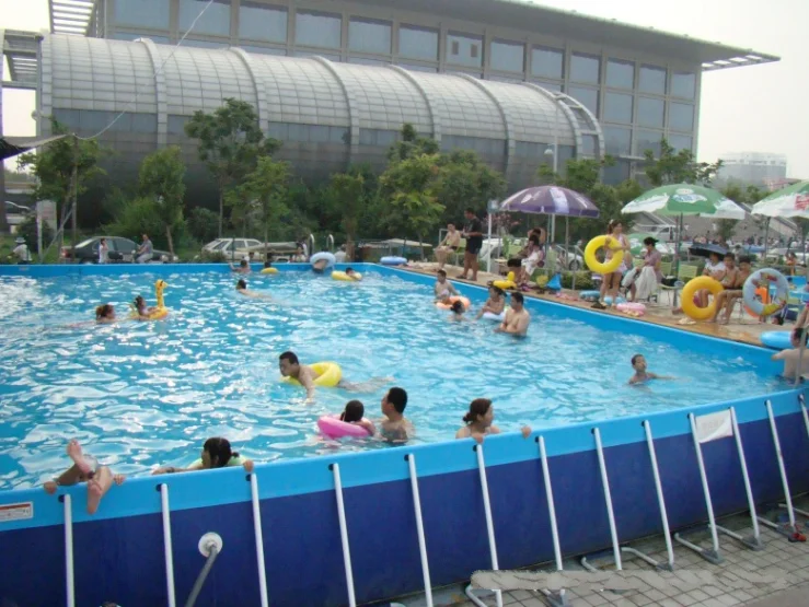 Convenient to set Pvc material Detachable frame swimming pool product on summer