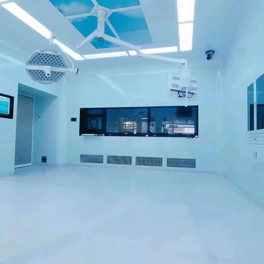 Customized Modern Design Modular OT Room Panel With Quick-Install Sliding Stainless Steel Door Finished Surface Clean