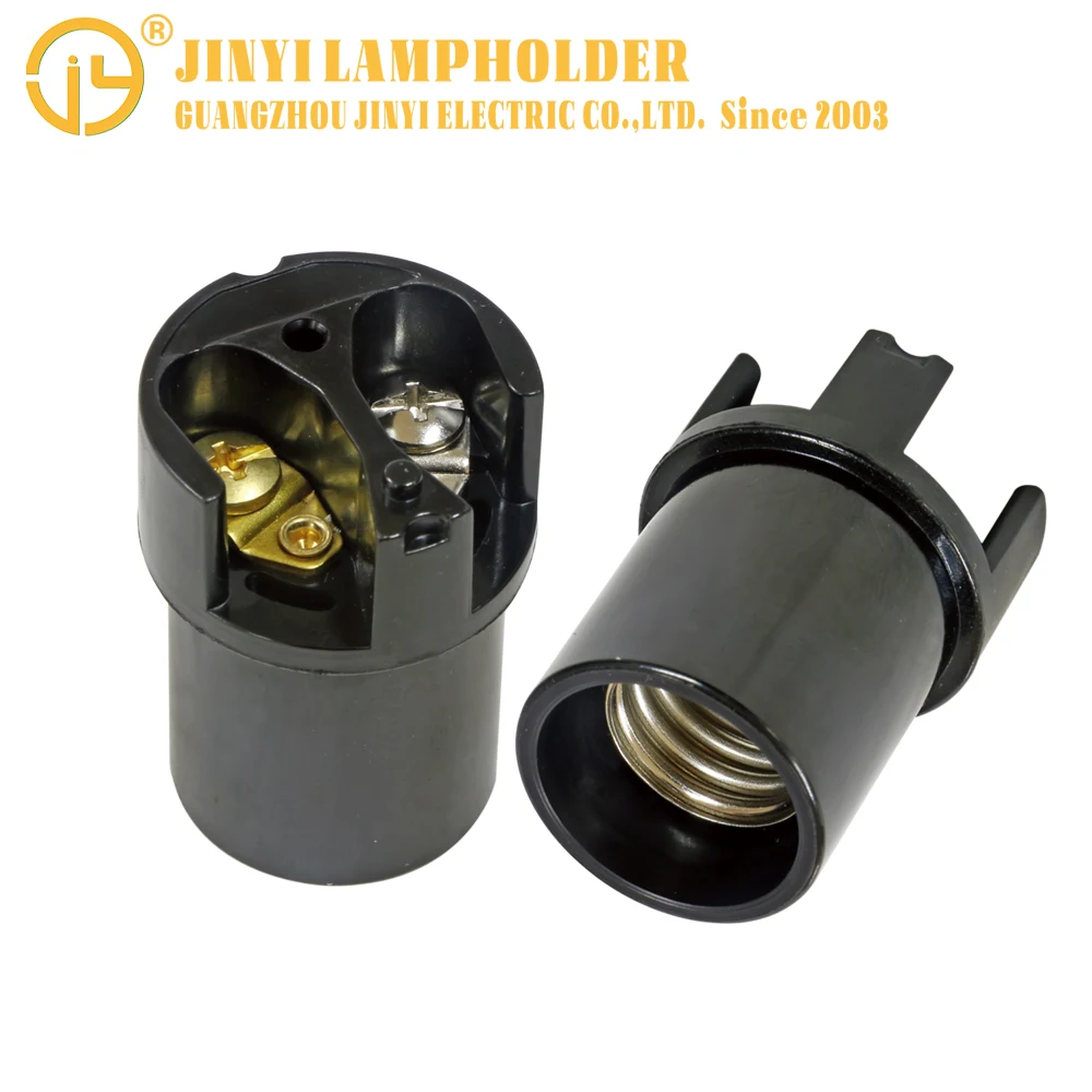 factory price lamp accessories waterproof e17 light bulb base black bakelite  lamp bases night lights