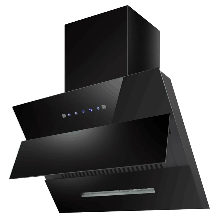 Modern Style chimney kitchen hood range stainless steel led touch Cooker Hoods Guangdong Smart wall mount RangeHood