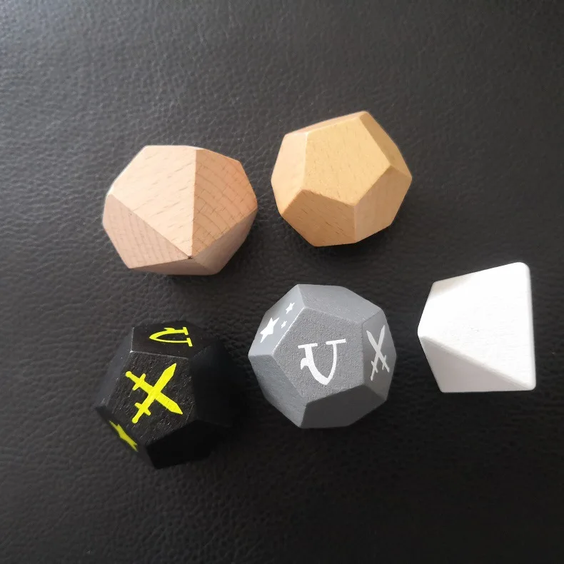 Factory Custom Wood Engraved Dice Wooden Printed Giant Yard Dice Set Playing Yard Wooden Custom Dice Kids Toys Set