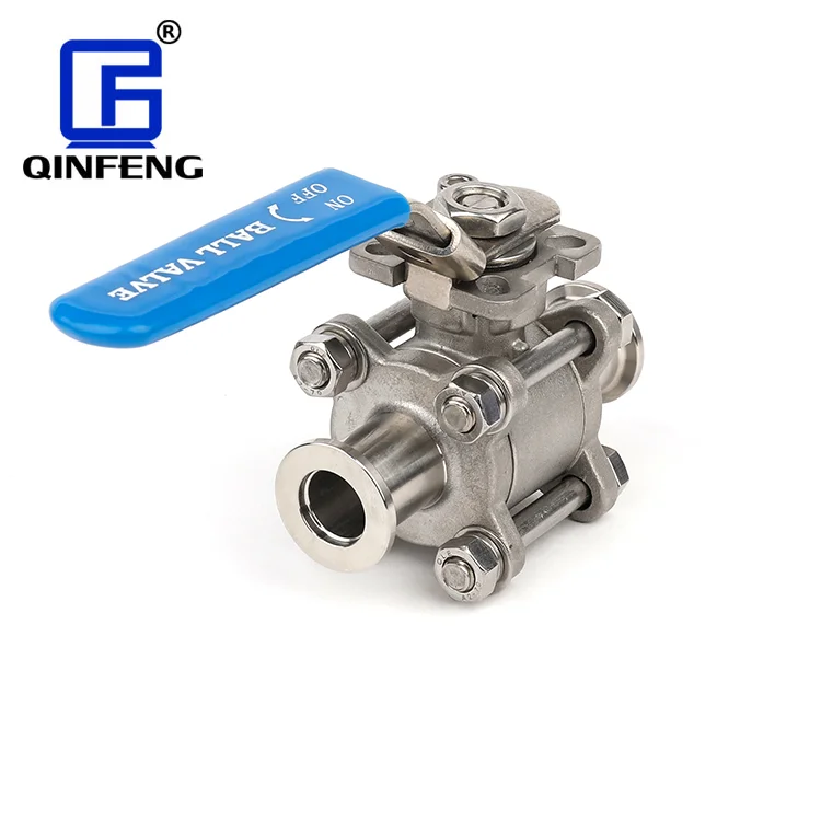 Sanitary Stainless Steel Ball Valve  3 PC Ball Valve Manual Vacuum Ball Valve