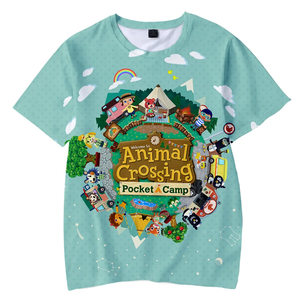 
Hot sale 3D printed Animal Crossing t shirt new Game Animal Crossing Printed design T Shirt 