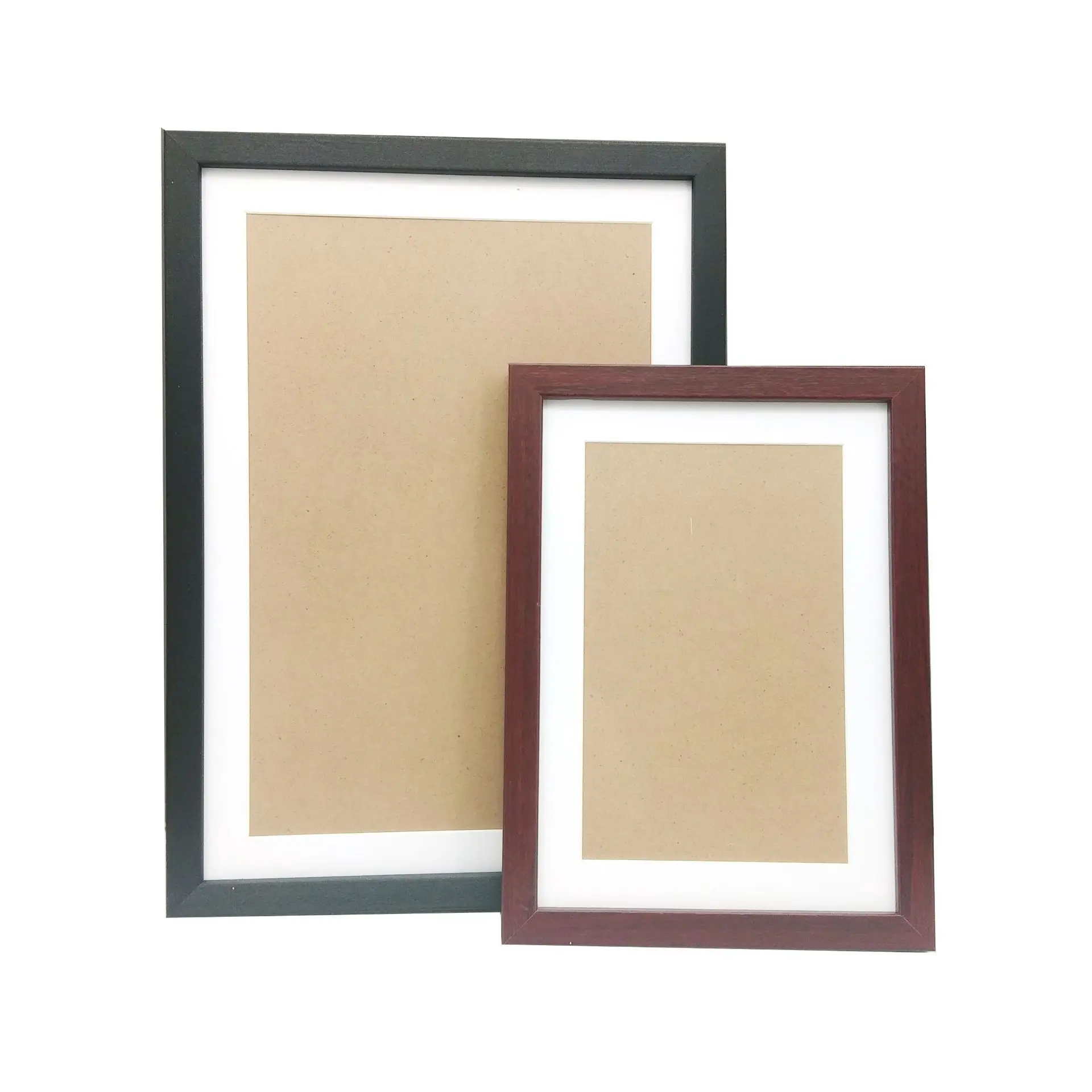 X615 7 Colors Black White Brown Maple Solid Wood A1 A2 A3 A4 8x10 11x14 Inch Picture Photo Frame With Mat