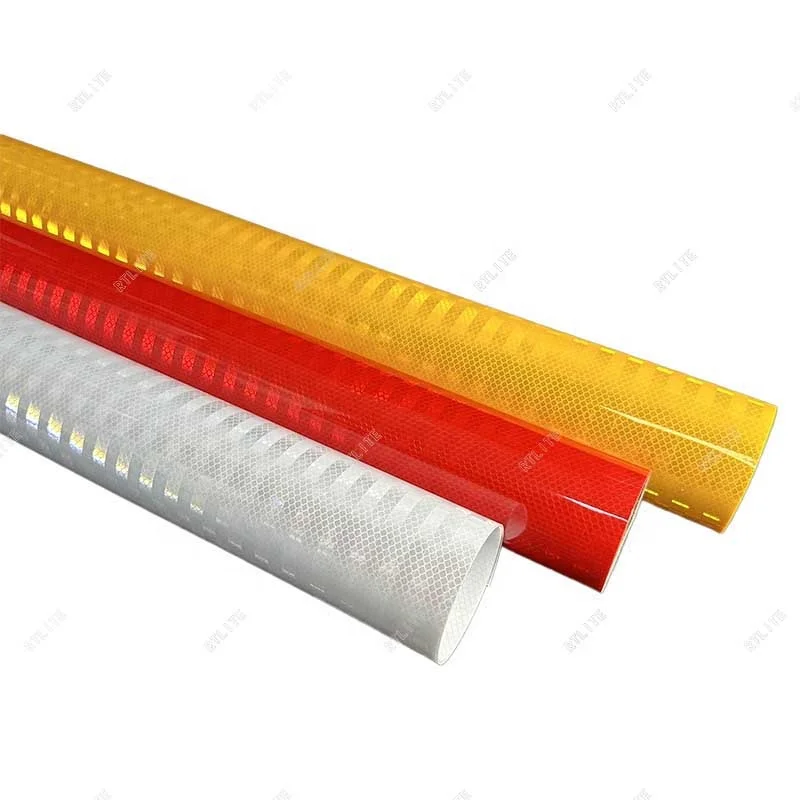 1.22m*45.7m High Intensity Prismatic Retro Safety  Reflective Printable Honeycomb Vinyl Roll for Road Sign