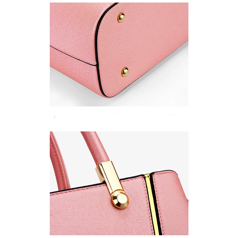 2021 Fashion High Quality Ladies Hand bags Women Bags Sets Red Pu leather Handbags sets 2 In 1