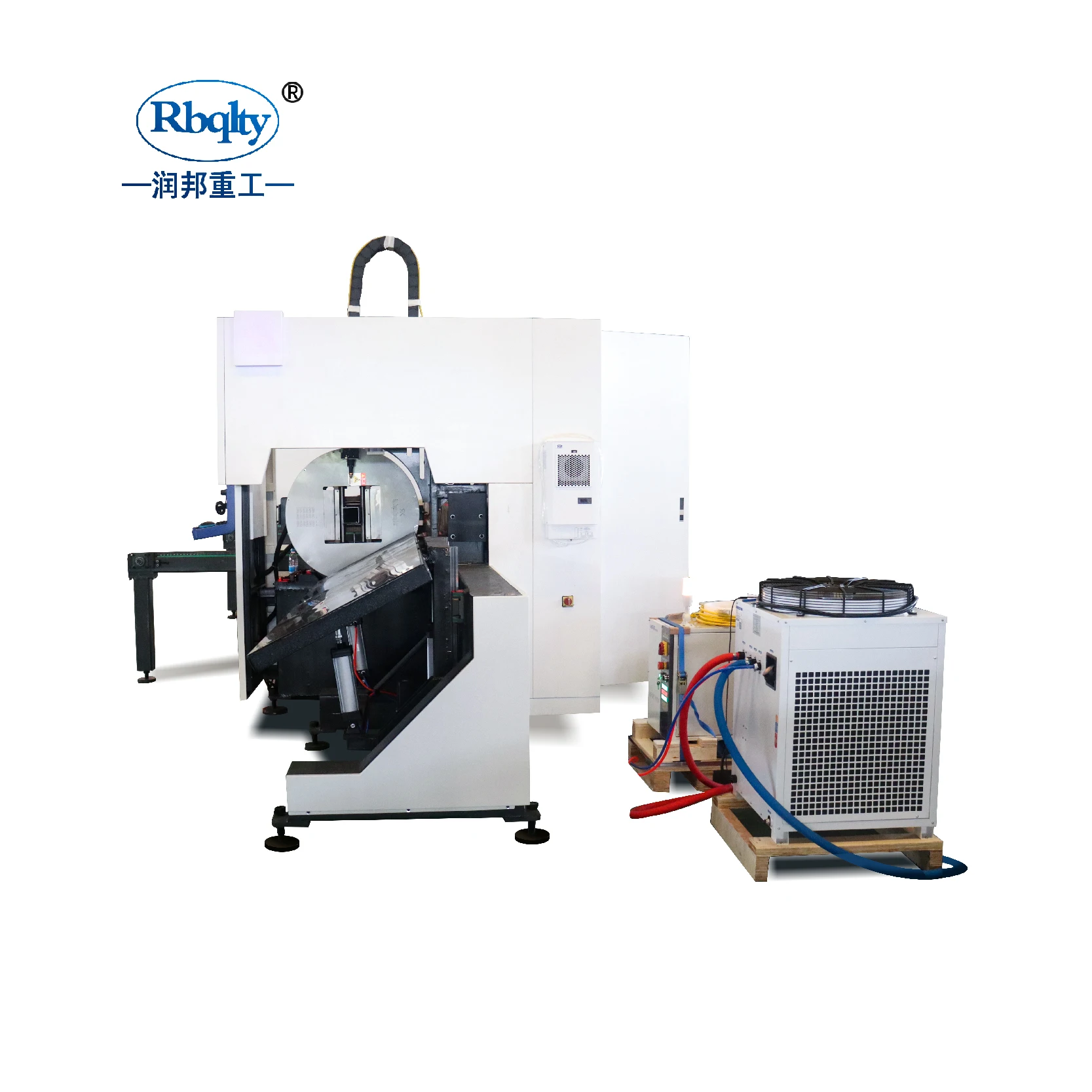 High Speed Metal Tube and Sheets Laser Cutting Machine 12KW with auto laser tuber cutting line