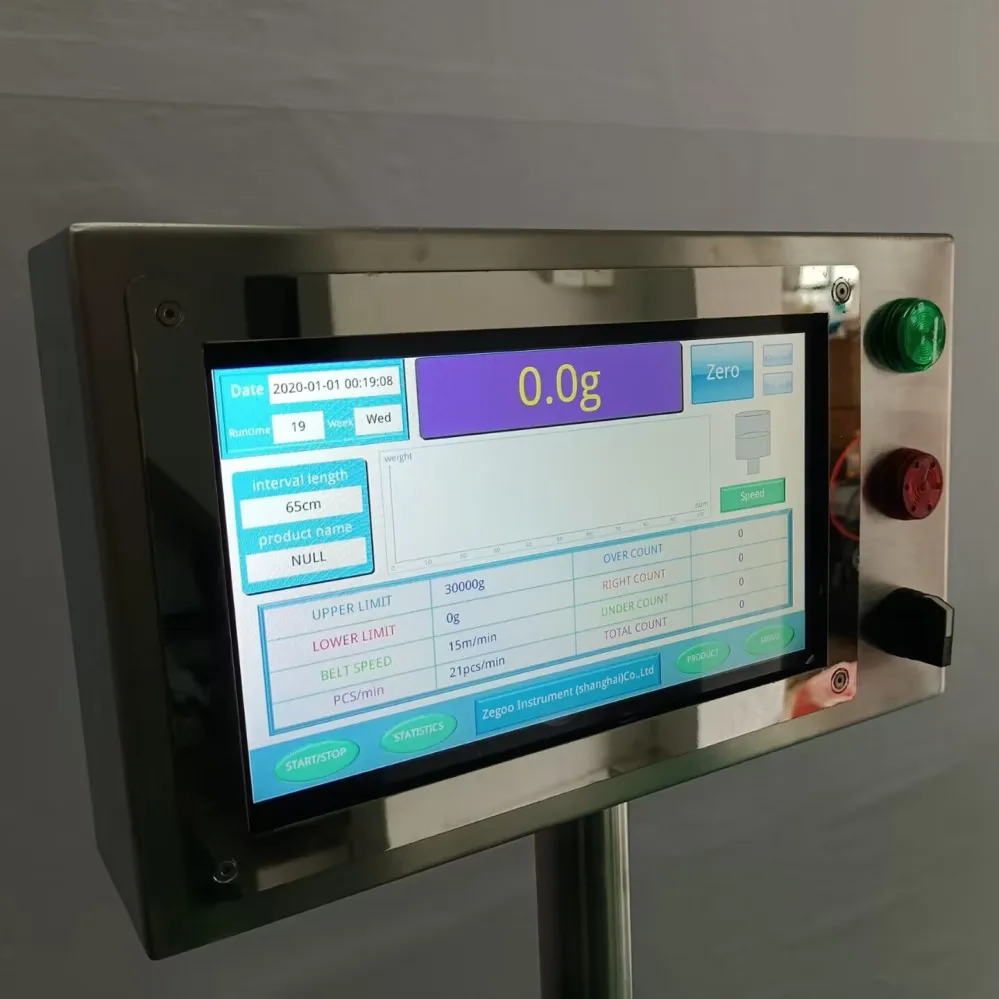 Passive roller conveyor checkweigher check weigher weighing scale for big heavy bags