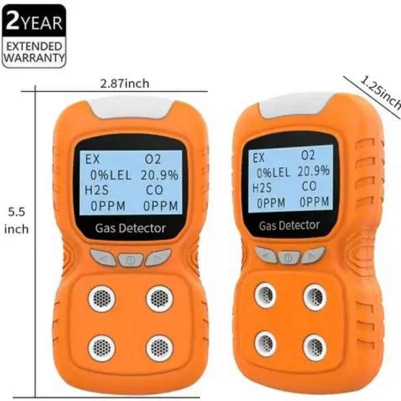 2024 new KRC Portable Handheld Methane CH4 CO O2 H2S Multi Gas Detector 4 in 1 Gas Analyzer