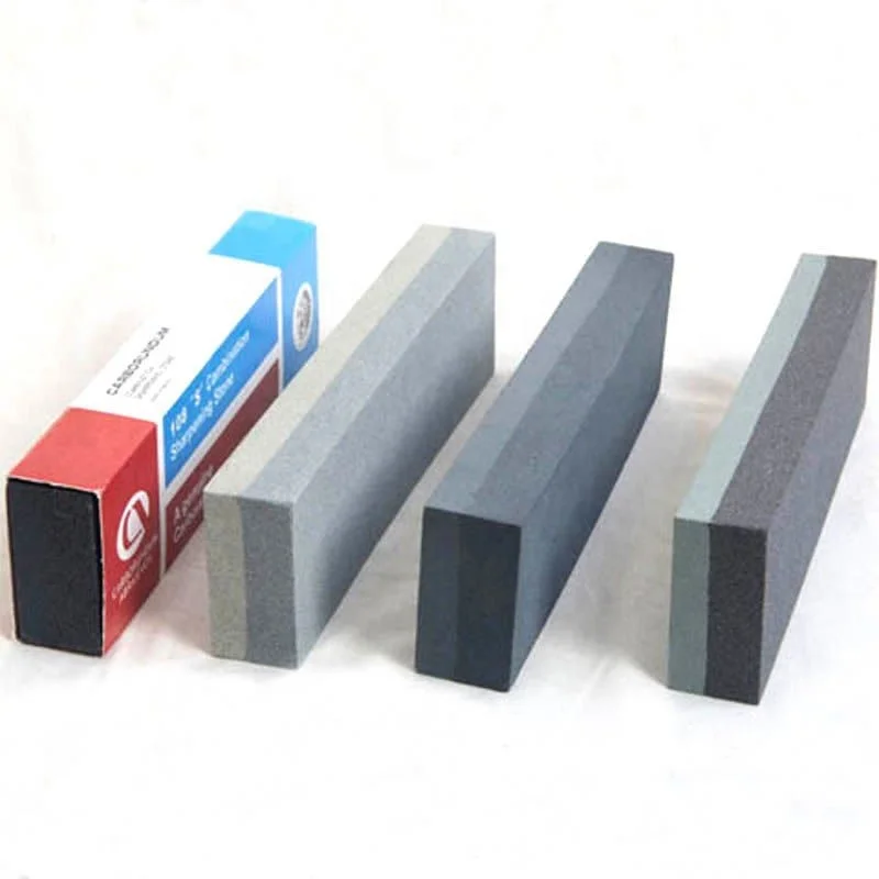 Dual sided 80/120 grit silicon carbide sharpening stone