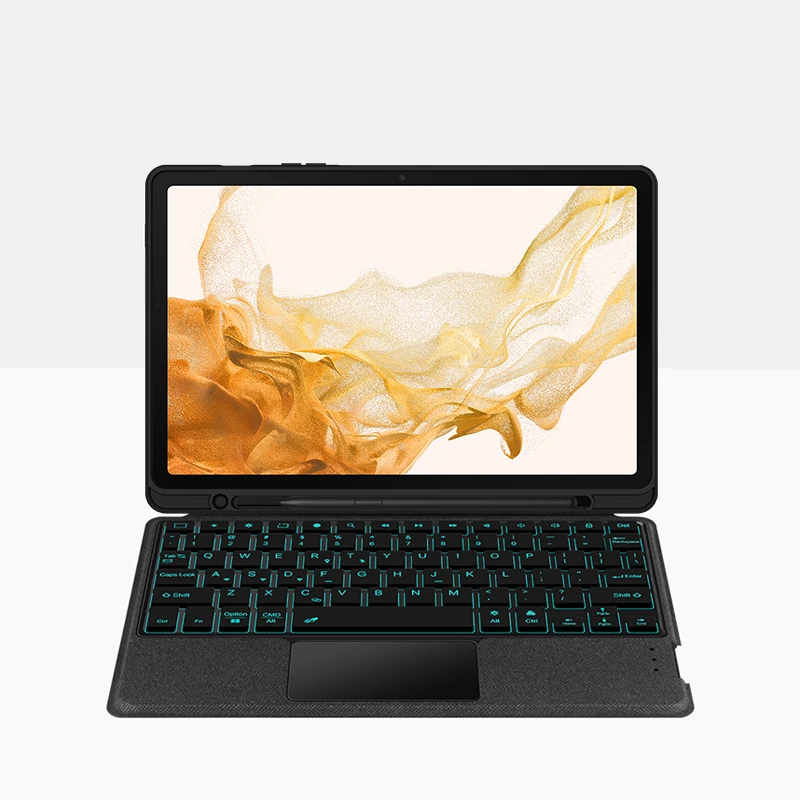 Smart Magic keyboard Cover Case For Samsung Galaxy Tab S8 S7 11 inch Tablet With Backlight Blue tooth TouchPad Keyboard Cover