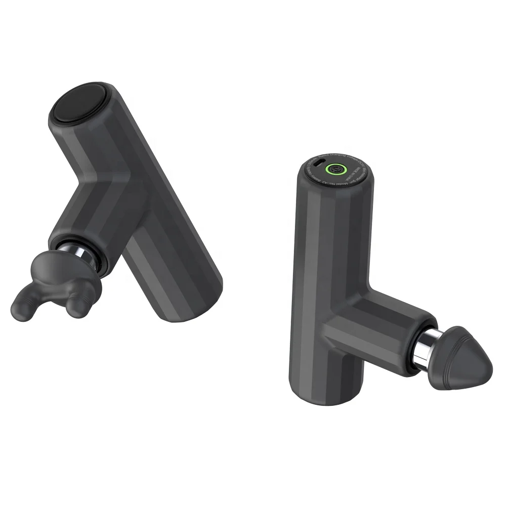 Electric high quality impulse massage gun vibration powerful fascia therapy mini gun with 4 heads