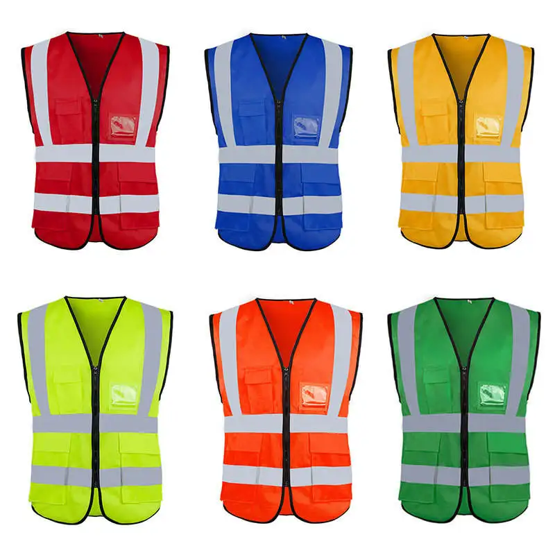 UT 2023 Breathable High Visibility Mesh Reflective Tactical Work Safety Vest Jacket Reflective Safety Cycling Running Vest