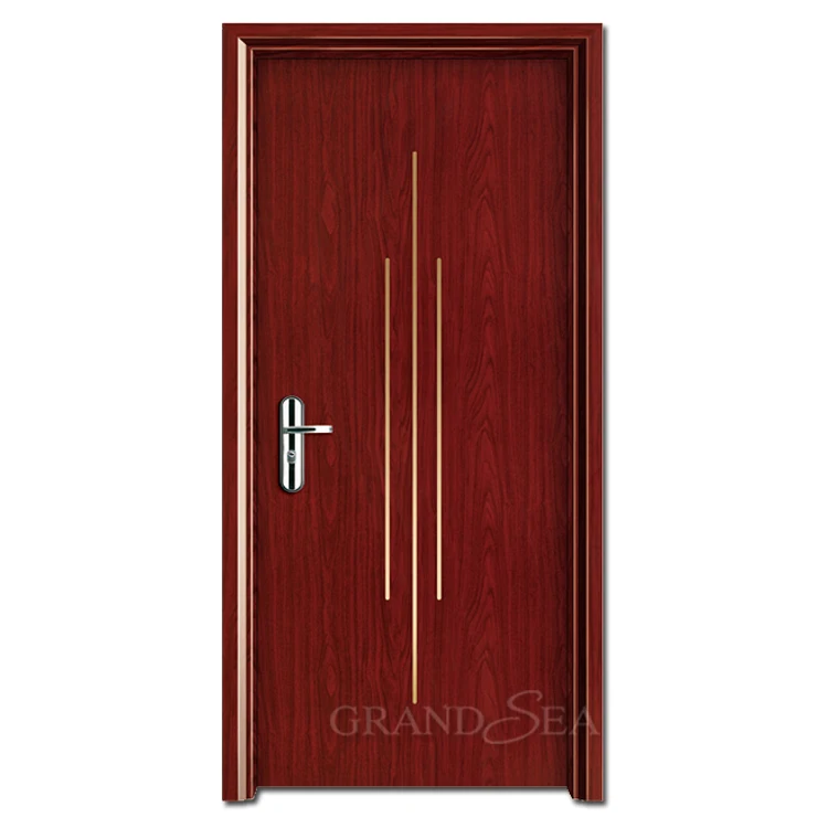 Waterproof Polish Panel Prehung Modern Design Interior Room Plastic Composite WPC Dubai Uae wpc door skin For House