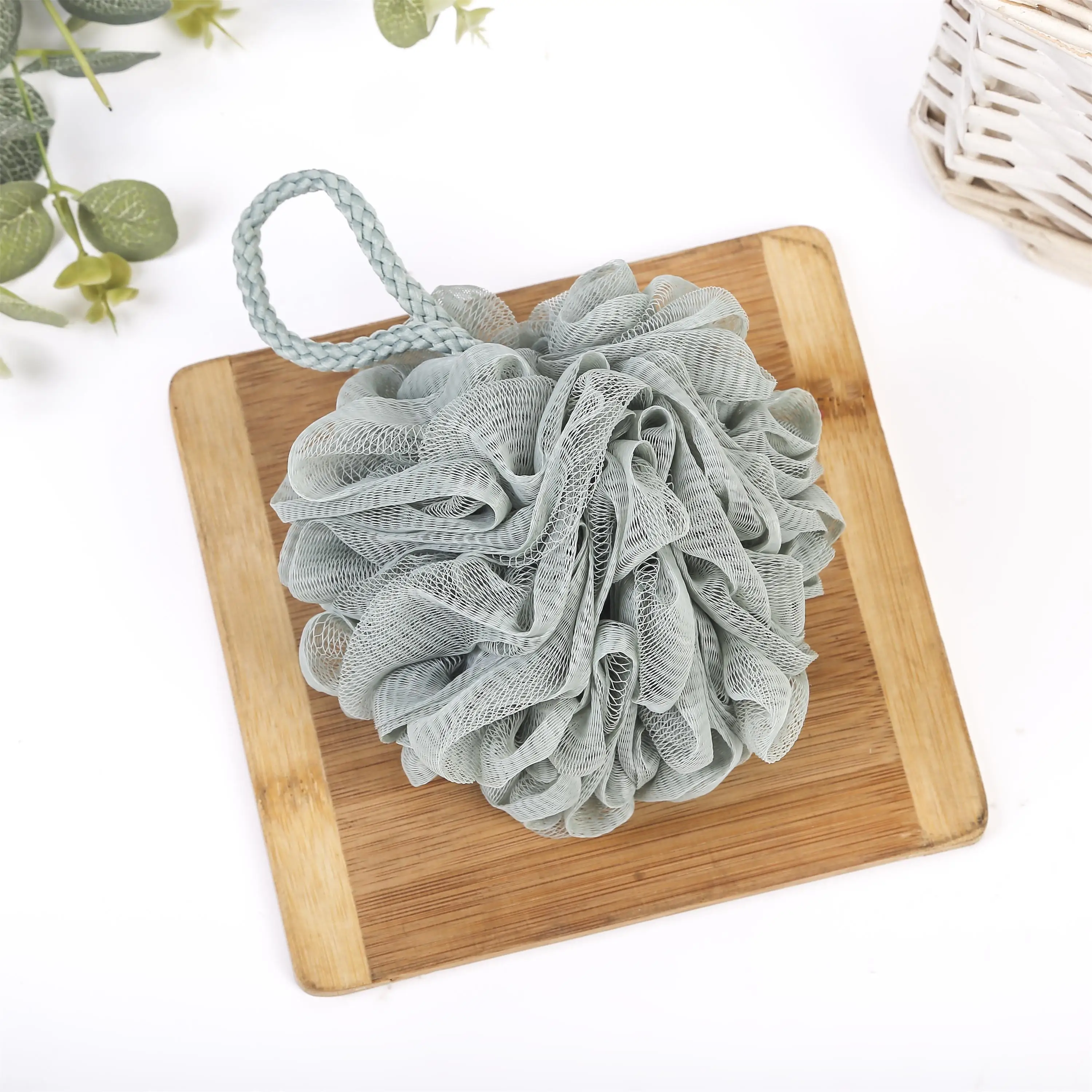 High Quality Cheap Price Bath Sponge Body Scrubber Mesh Shower Pouf Bath Ball Sponge For Exfoliating