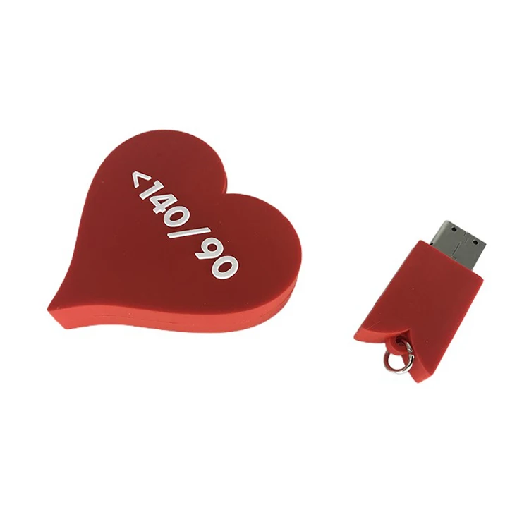 Custom Logo Business-Computer Gift Red PVC Plastic Design 1GB/2GB/4GB/8GB/16GB/32GB/64GB/12GB Capacities USB Flash Drive