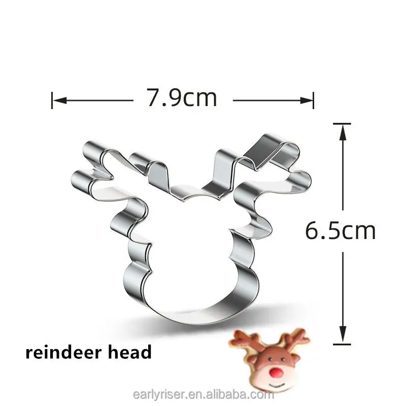 Early Riser Christmas Cookie Mold Sweater Hat Shape For Cookies Candy Chocolate Making Tools Baking Utensils