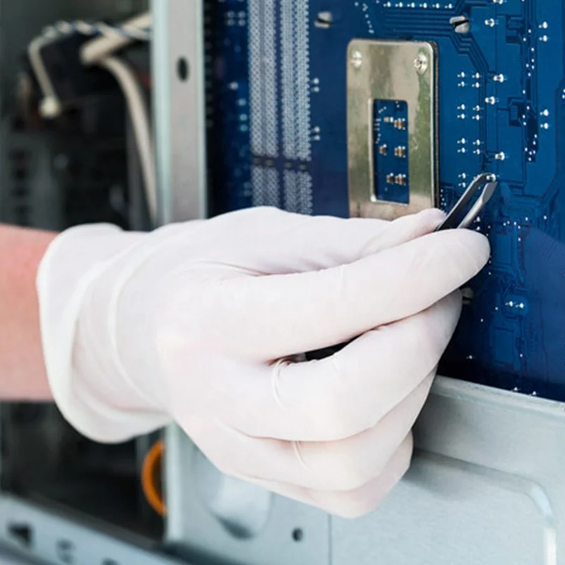 Wholesale White PVC Gloves Chemical Resistance Waterproof Gloves Oil-proof Disposable Powder Free Vinyl Gloves for Industrial