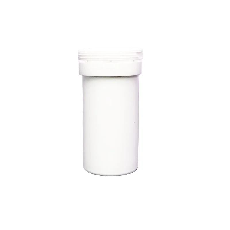 white desiccant tube 30mm diameter plastic reagent bottle test kit bottle effervescent tablet tube