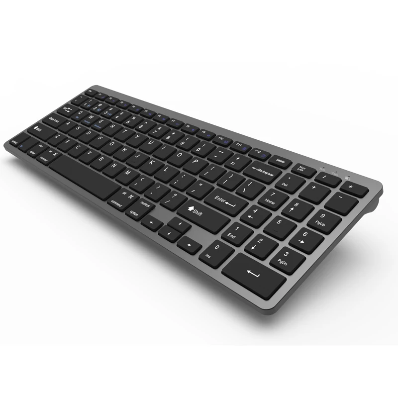 2021 new style Three mode 2.4G wireless keyboard blue tooth keyboard ultra thin keyboard rechargeable