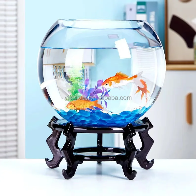 Desktop cheap Round Glass globe Fish Bowl Aquarium vase