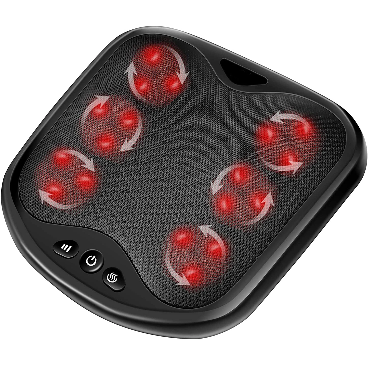 Foot Massager with Heat- Washable Cover Kneading Foot & Back Massager, Heated Foot Warmer, Electric Feet Massager Machine