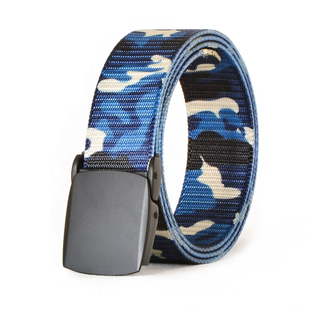 Durable and Comfortable Camouflage Color Canvas Military Tactical Nylon Belt Men