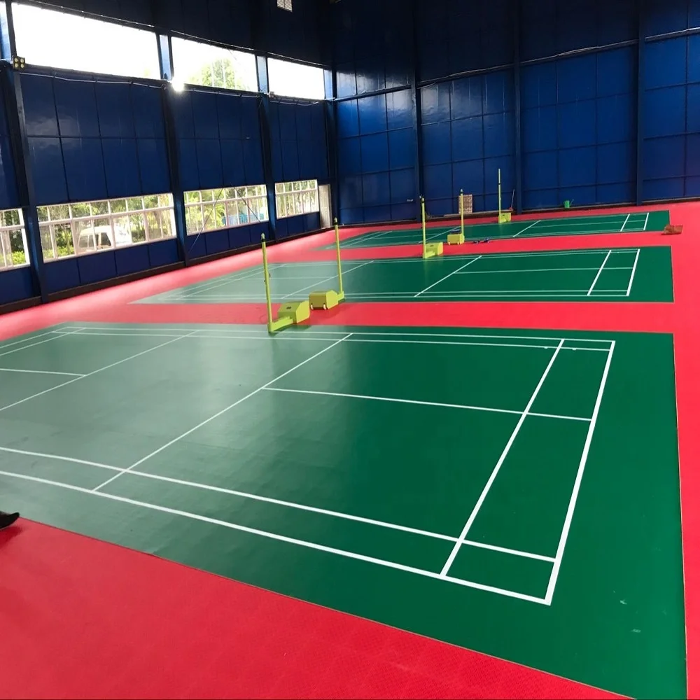 Crystal sand pattern BWF approved badminton court mat